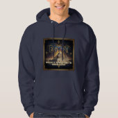 Celestial Egypt Sphinx Pyramids Galaxy Poster Hoodie (Voorkant)