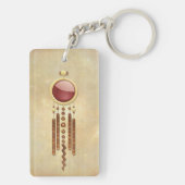 Celestial Elegance 3D New age Sleutelhanger (achterkant)