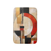 Celestial Elegance: Abstracte Exploratie in Beige Badmat (Voorkant Verticaal)