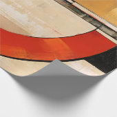 Celestial Elegance: Abstracte Exploratie in Beige Cadeaupapier (Hoek)