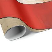 Celestial Elegance: Abstracte Exploratie in Beige Cadeaupapier (Rol Hoek)