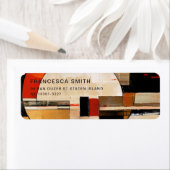 Celestial Elegance: Abstracte Exploratie in Beige Etiket (Insitu)