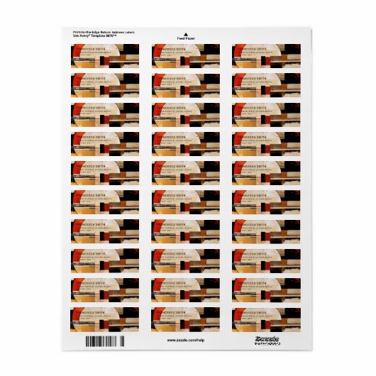 Celestial Elegance: Abstracte Exploratie in Beige Etiket (Full Sheet)