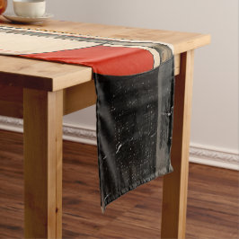 Celestial Elegance: Abstracte Exploratie in Beige Korte Tafelloper