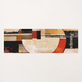 Celestial Elegance: Abstracte Exploratie in Beige Yogamat (Achterkant (horizontaal))