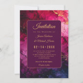 Celestial Elegance: De Marmeren Symfonie Kaart (Voorkant)