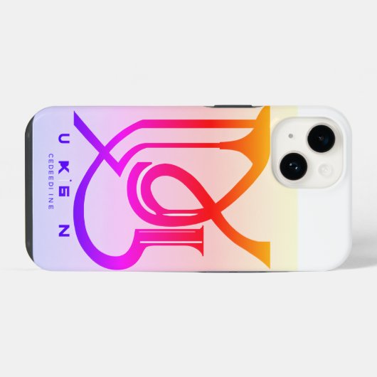 Celestial Elegance iPhone Hoesje iPhone 14 Hoesje (Achterkant horizontaal)