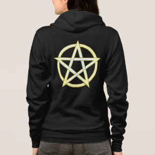 Celestial Elegance: Pearl Pentagram Hoodie