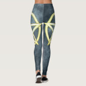 Celestial Elegance: Pearl Pentagram Leggings (Achterkant)