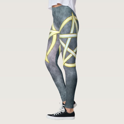 Celestial Elegance: Pearl Pentagram Leggings (Links)