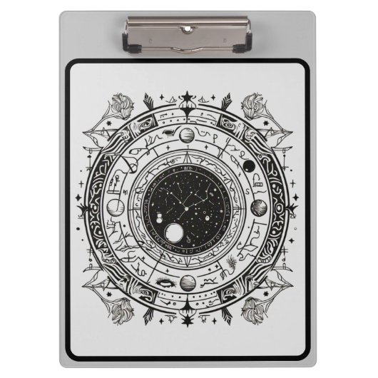 Celestial Elegance: Zodiac & Constellation Design Klembord (Voorkant)