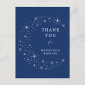 Celestial Elegant Wedding Moon Thank You Postcard Briefkaart (Voorkant)