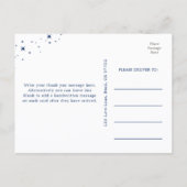 Celestial Elegant Wedding Moon Thank You Postcard Briefkaart (Achterkant)