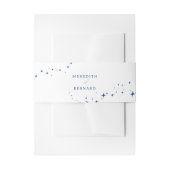 Celestial Elegant Wedding Stars Uitnodigingen Wikkel (Voorkant Voorbeeld)