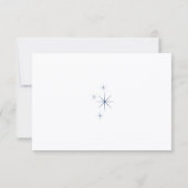 Celestial Elegant Wedding White RSVP Response Card Kaartje (Achterkant)