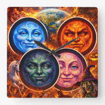 Celestial elemental ritual Gothic square fanta tea