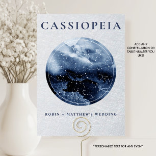 Celestial, Elke Constellation Blue en Zilver Kaart