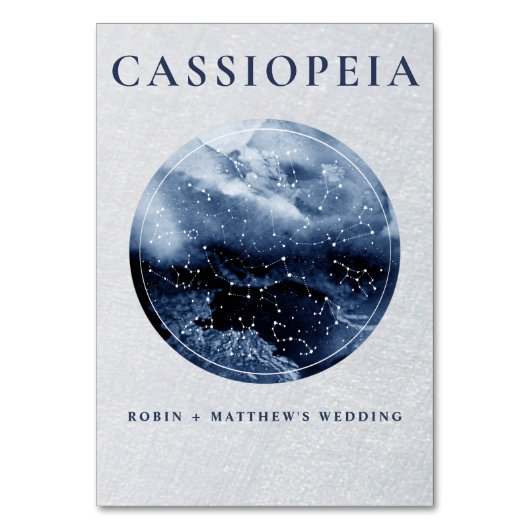 Celestial, Elke Constellation Blue en Zilver Kaart (Voorkant)