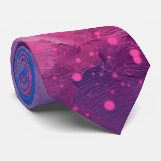 Celestial Ember Abstract Stropdas (Opgerold)