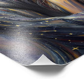 Celestial Embrace Romantische Sterrennacht Foto Afdruk (Hoek)