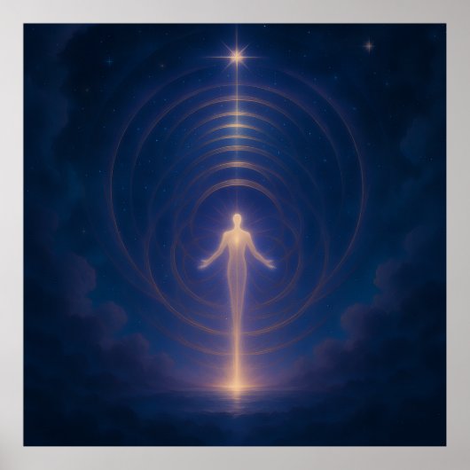 Celestial Energy Awakening Wall Art Poster (Voorkant)