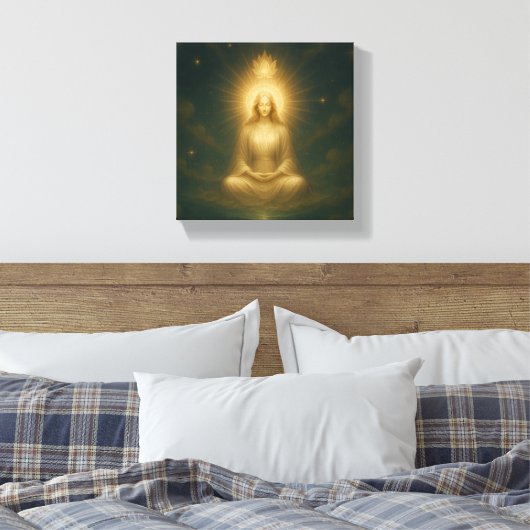 Celestial Enlightenment Wall Art Canvas Afdruk (Insitu (Slaapkamer))