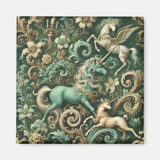 Celestial Equinox – Mythische Eenhoorn Behang Des Magneet (Voorkant)