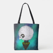 Celestial Ewe: Grazen tussen de sterren Tote Bag (Achterkant)