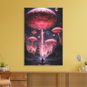 Celestial Explorer: Reis voorbij het onbekende Canvas Afdruk (Insitu (Woonkamer))