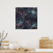 Celestial Eye Eucalyptus Donkere Bloemposter Poster (Keuken)