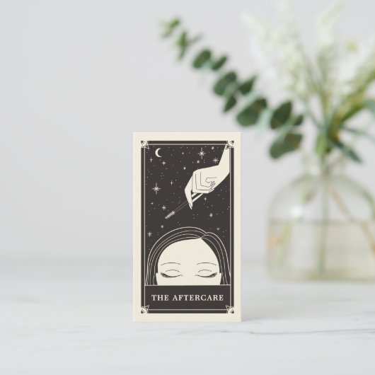 Celestial Eye Tarot Lash Aftercare Card Visitekaartje (Staand voorkant)