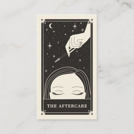 Celestial Eye Tarot Lash Aftercare Card Visitekaartje (Voorkant)