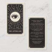 Celestial Eye Tarot Lash Aftercare Card Visitekaartje (Voorkant / Achterkant)