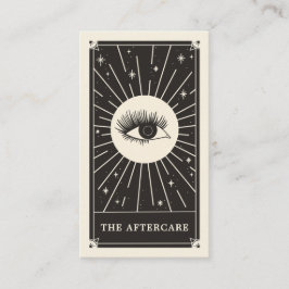 Celestial Eye Tarot Lash Aftercare Card Visitekaartje