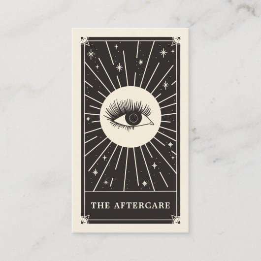 Celestial Eye Tarot Lash Aftercare Card Visitekaartje (Voorkant)