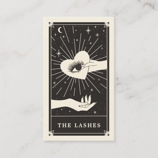Celestial Eye Tarot Lash Black Visitekaartje (Voorkant)