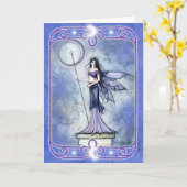 Celestial Fairy Blank Wenskaart Kaart (Gele Bloem)