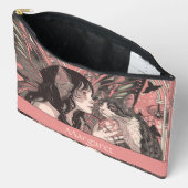 Celestial Fairy met Cat Peach Art Deco Persoonlijk Etui (Open)