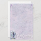 Celestial Fairy Moon Stars 'Geloof' Briefpapier (Voorkant / Achterkant)