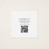 Celestial Fairy Sieraden Verrukkingen Vierkante Visitekaartjes (Achterkant)