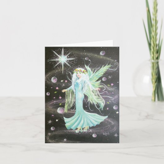 Celestial Fairy Universe-sterren Noteer Kaart (Voorkant)