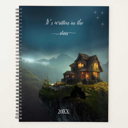 Celestial Fantasy met katten Planner (Voorkant)