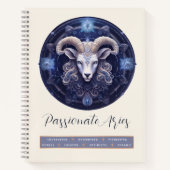 Celestial Fantasy Ram Zodiac Symbool Ram Verjaarda Notitieboek (Voorkant)