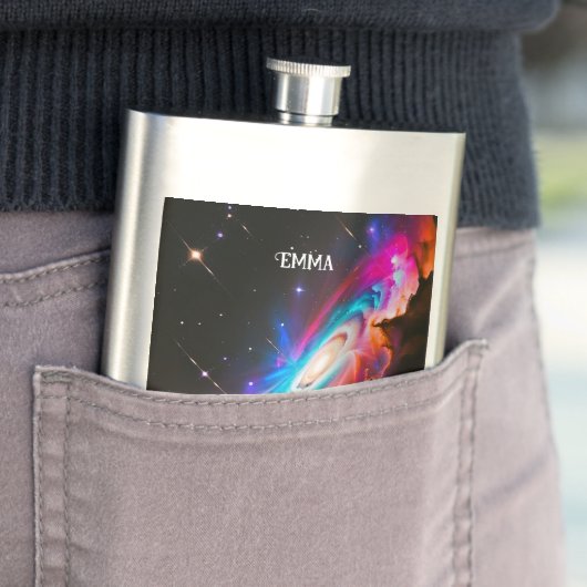 Celestial Fantasy Zwart Gat Aangepaste Naam Flacon (Voorbeeld)