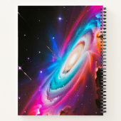 Celestial Fantasy Zwart Gat Aangepaste Naam Notitieboek (Achterkant)