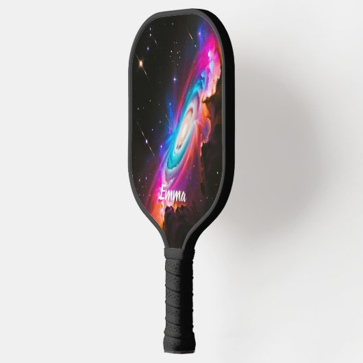 Celestial Fantasy Zwart Gat Aangepaste Naam Pickleball Paddle (Links)