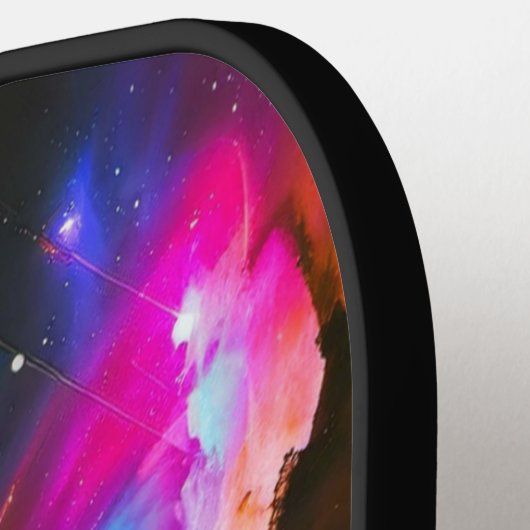 Celestial Fantasy Zwart Gat Aangepaste Naam Pickleball Paddle (Links Detail)