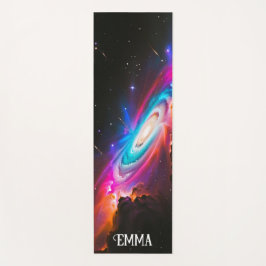 Celestial Fantasy Zwart Gat Custom Naam Dual Side Yogamat