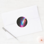 Celestial Fantasy Zwart Gat Ronde Sticker (Envelop)