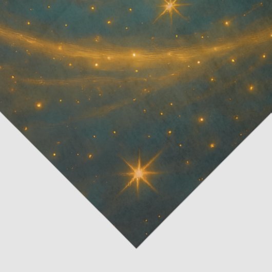 Celestial Father Christmas Decoupage Paper Tissuepapier (Detail)